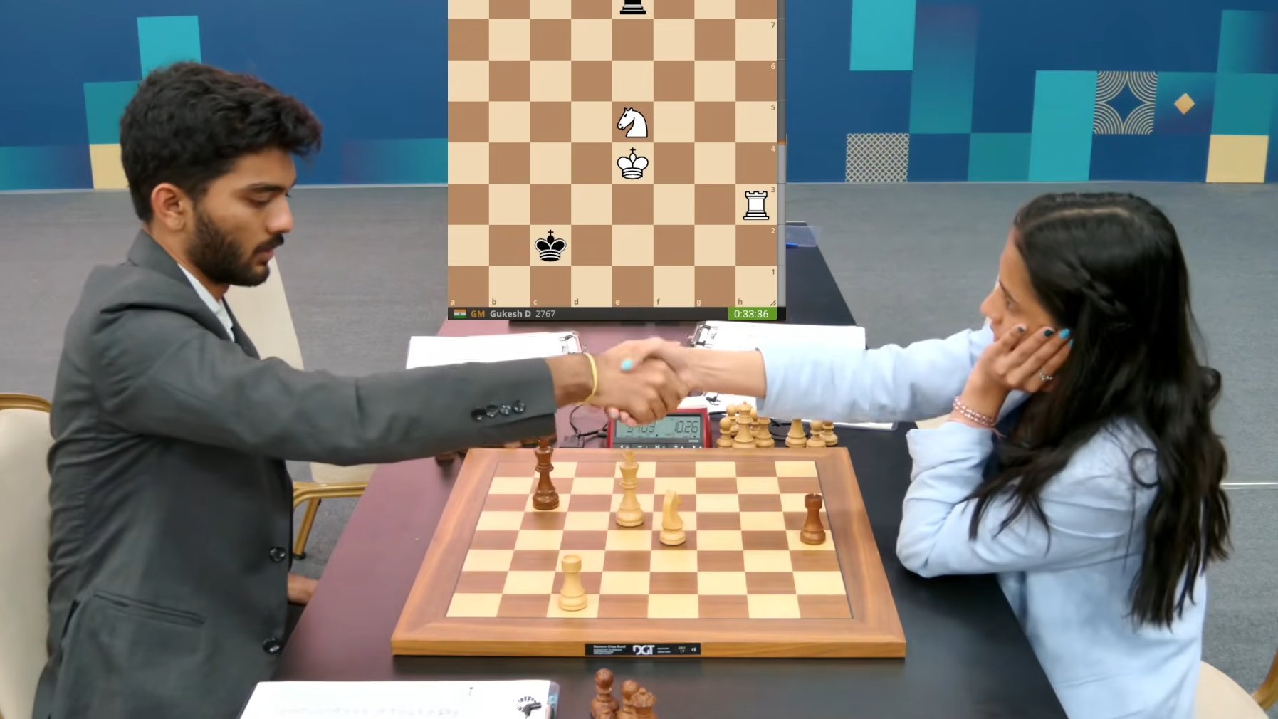 FIDE Grand Swiss 2025: गुकेश-दिव्या का 103 चालों का ड्रॉ