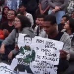 Delhi air pollution protest में Madvi Hidma के पोस्टर