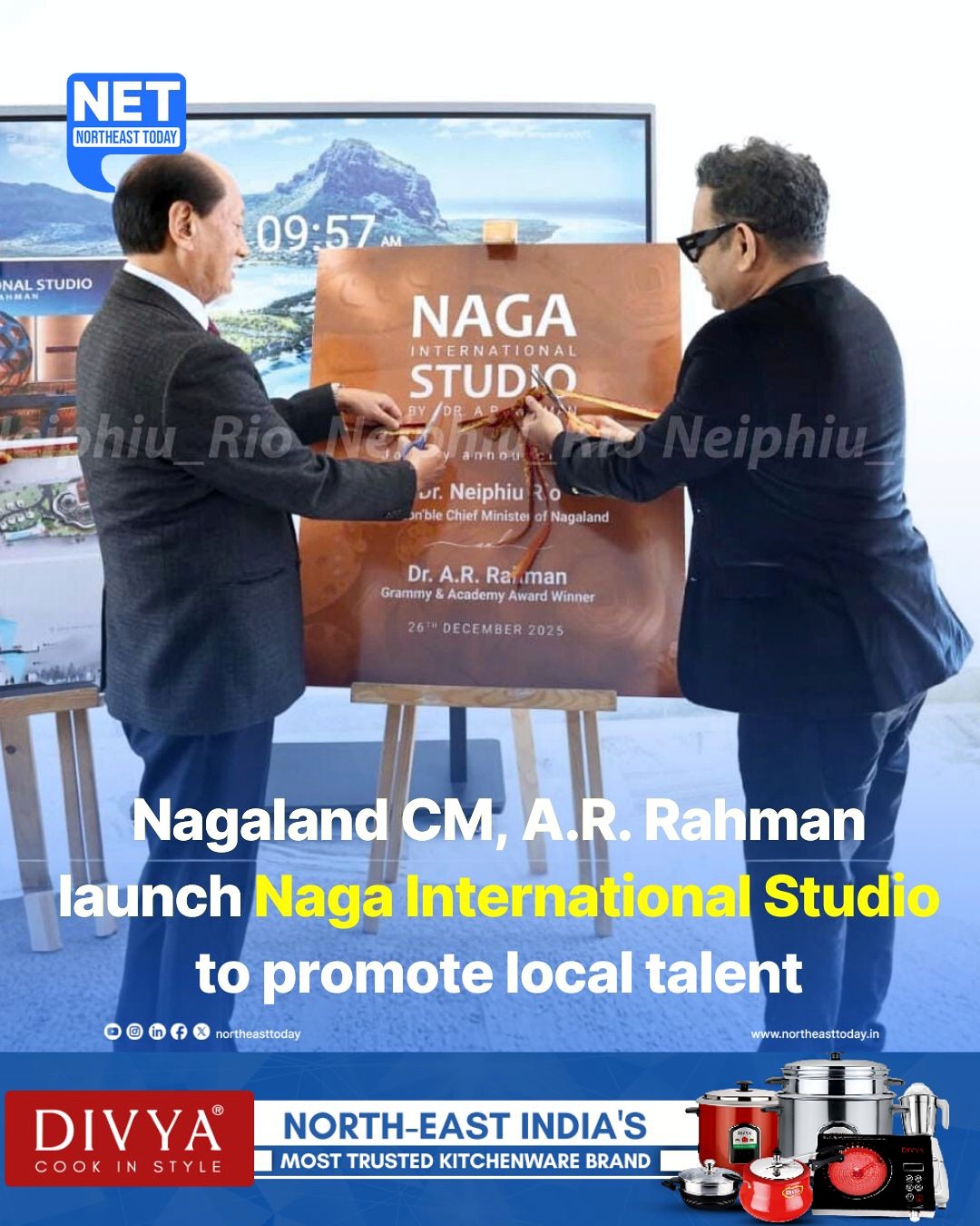 नागालैंड में नगा इंटरनेशनल स्टूडियो लॉन्च