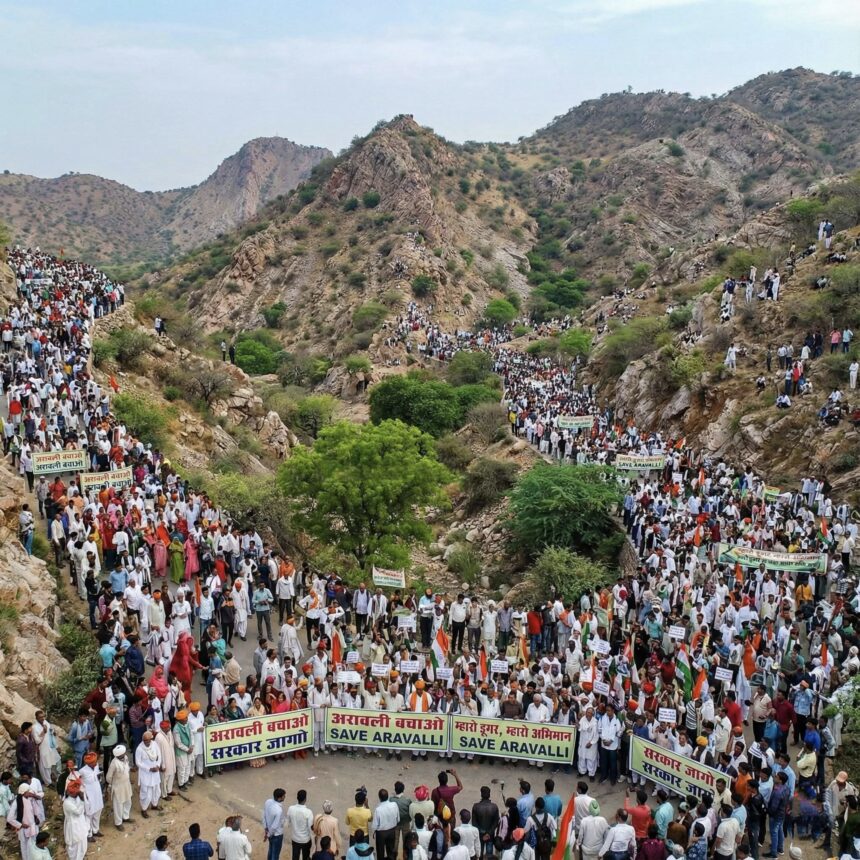 Aravalli protest