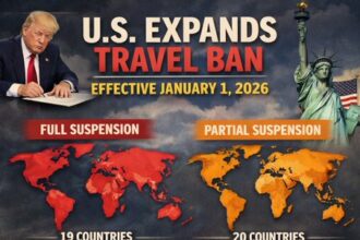 US expands travel ban