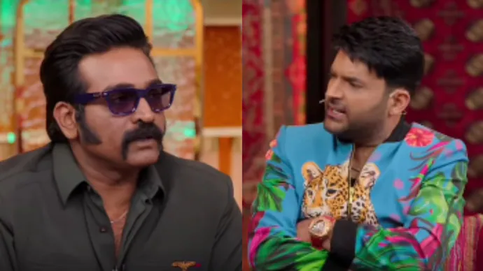 Vijay Setupathi with Kapil Sharma