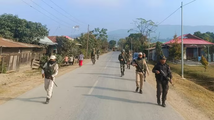 manipur violence ukhrul firing arson internet ban