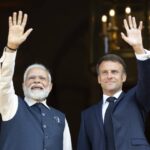 Narendra Modi with Macron